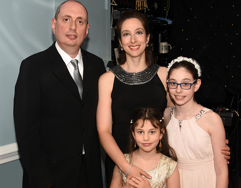 Gilburd with her husband and daughters Rachel and Rebecca