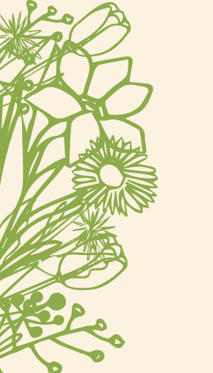 Flowers Half Page Right